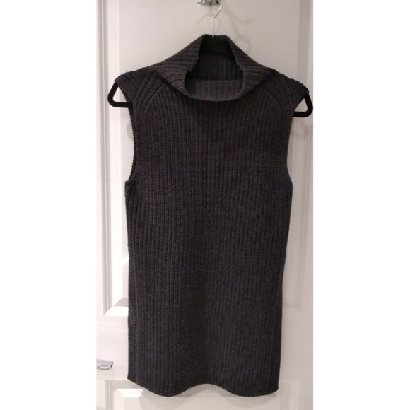 Aritzia Gray Sleeveless Turtleneck Tunic - Picture 3 of 10
